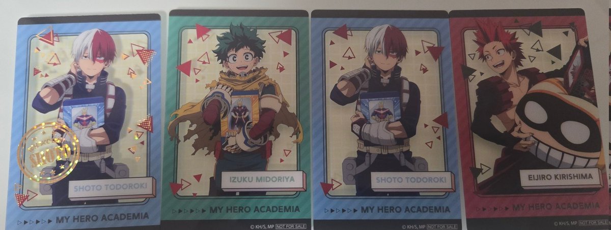 【交換】 僕のヒーローアカデミア ヒロアカ ナムコ 限定特典 クリアカード namco

譲　
レア
轟焦凍
ノーマル
緑谷出久、轟焦凍、切島鋭児郎

求
同種　ホークス

郵送希望
初回ツイフィ確認ください