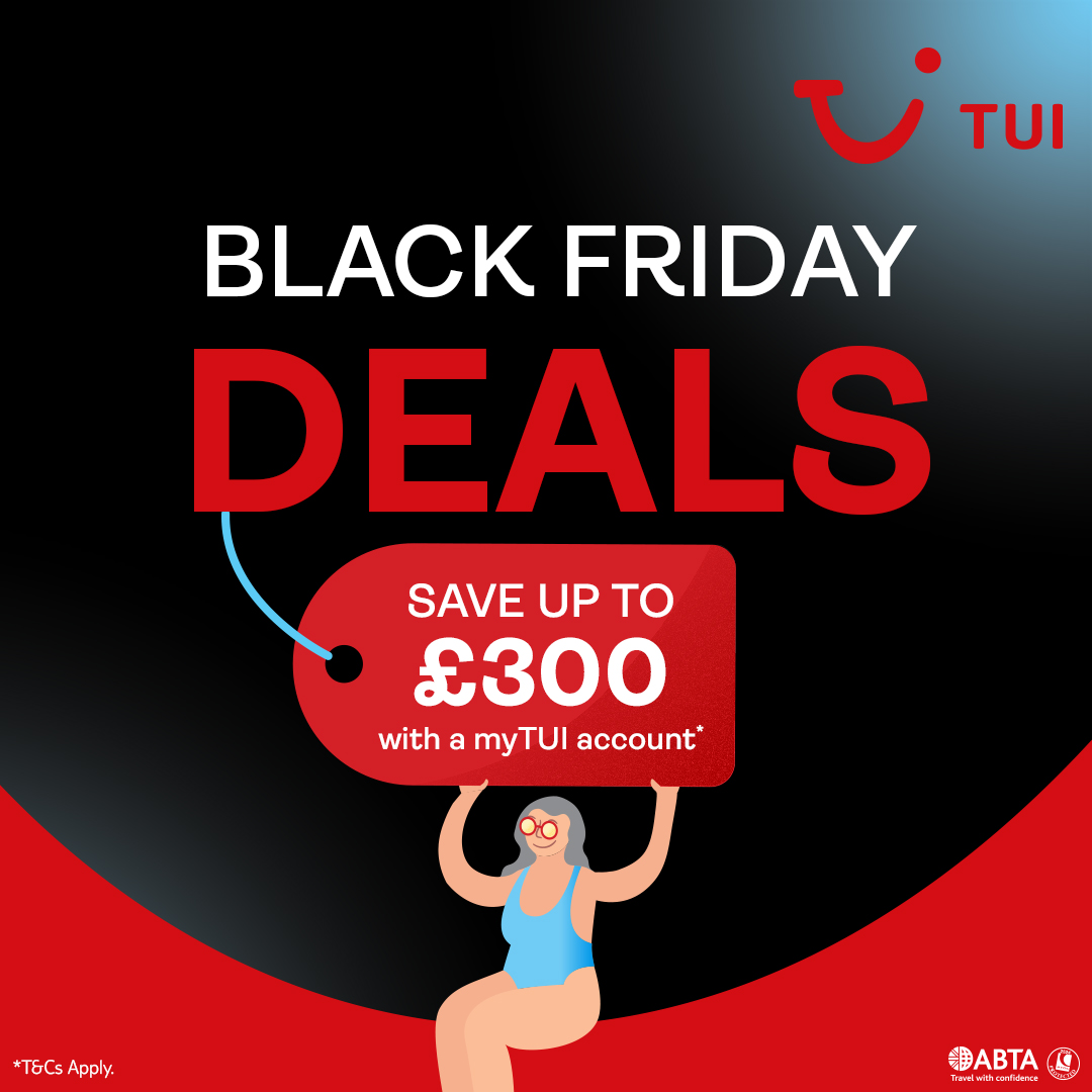 Did someone say Black Friday deals? 👀 

Save BIG on January 2026 to October 2027 holidays with <a href="/TUIUK/">tuiuk</a> from Norwich Airport tui-uk.7cnq.net/qz7kmO 🙌

#FlyNorwich