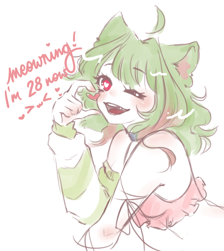 meow! it's time to celebrate surviving another year 🎉🍉