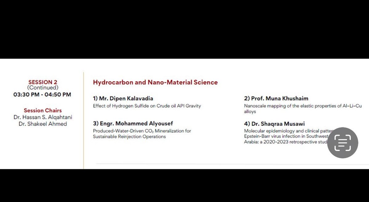 KhushaimMuna's tweet image. سعدت بالمشاركة في المؤتمر الدولي الخامس لتقنيات المختبرات Lab Tech 2025 في مدينة جازان وتقديم محاضرة بعنوان : 
Nanoscale mapping of the elastic properties of Al-Li-Cu alloys 
كل الشكر والتقدير للمنظمين والرعاة والحضور الكرام  

 #Labtech2025