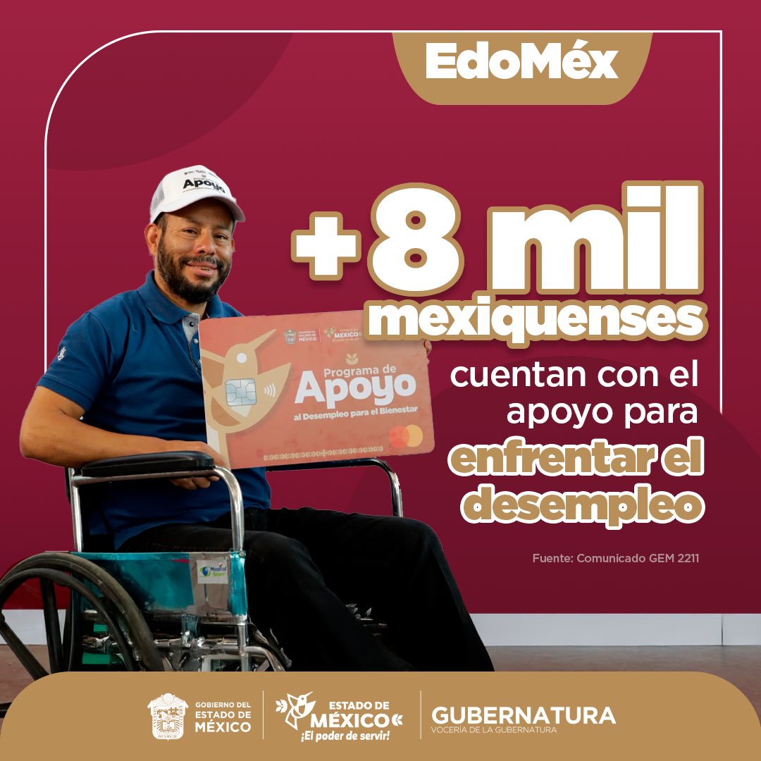 💪 En el #EdoMéx respaldamos a quienes buscan una nueva oportunidad laboral, ofreciendo apoyos que ayuden a las familias.
#ElPoderDeServir