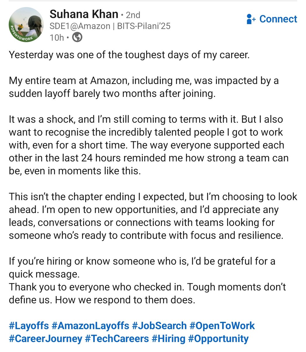 brahma__xD's tweet image. The tech job market is so bad now. stick to govt job 

#layoffs #amazon #tech #JobIess