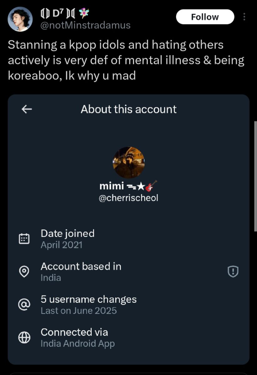 God forbid I don't lick the land their favs walk on? The word lost its meaning as soon as it found y'all. Also I've never denied where I'm from It's on my strawpage? It's not embarrassing to be indian and stanning international artists, if you find it embarrassing check yourself