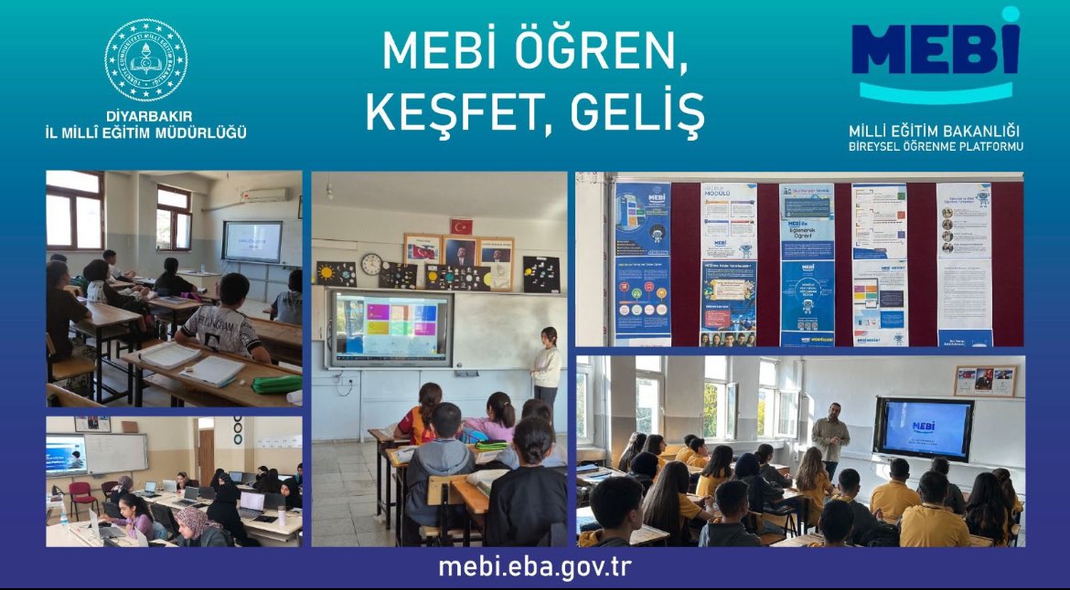 MEBİ ile öğrenmenin zamanı ve mekanı yok!
Diyarbakır'ın dört bir yanında öğrencilerimiz, Bireysel Öğrenme Platformumuz MEBİ ile geleceğe daha güçlü hazırlanıyor. 
Teknolojinin imkanlarıyla sınıflarımızda bilgiye erişim artık çok daha hızlı ve keyifli

#DiyarbakirdaMEBİ

<a href="/tcmeb/">Millî Eğitim Bakanlığı</a>