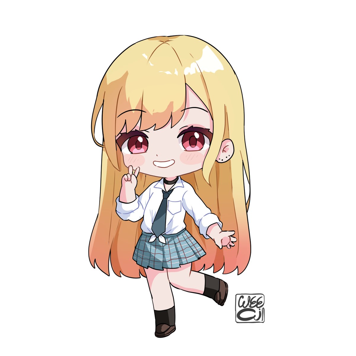 Chibi Marin 
#MyDressUpDarling #Kitagawa_Marin #喜多川海夢 #その着せ替え人形は恋をする #ファンアート #Fanarts