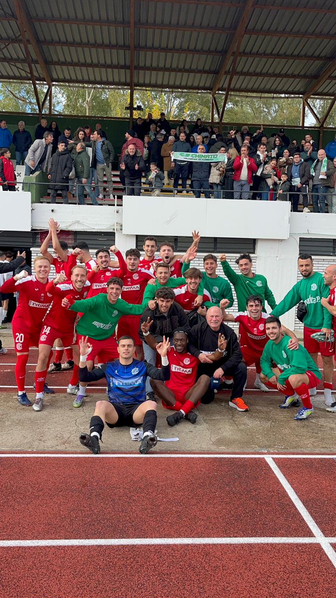 𝐅𝐈𝐍𝐀𝐋 𝐃𝐄𝐋 𝐏𝐀𝐑𝐓𝐈𝐃𝐎 
🕒 90

U.P Plasencia 0
CP Chinato 1
⚽ Martínez 85'

La victoria y los 3 puntos se vienen a Malpartida.
Enormes el trabajo de todos el equipo.
VA POR VOSOTROS AFICIÓN !!
#ElijoCreer 
#SomosChinato