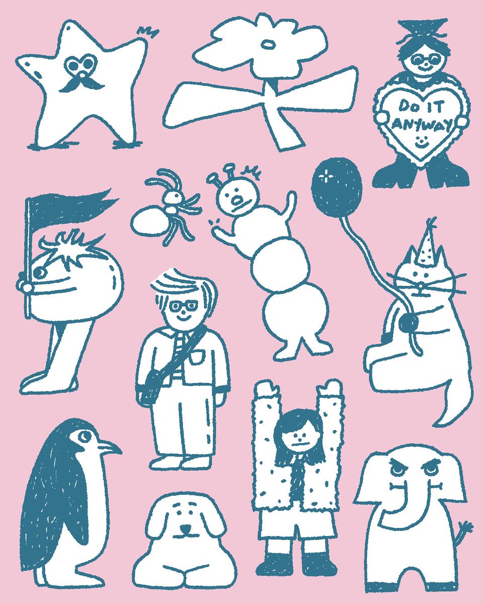 tfoolswhodream's tweet image. Some doodles that live rent-free in my sketchbook