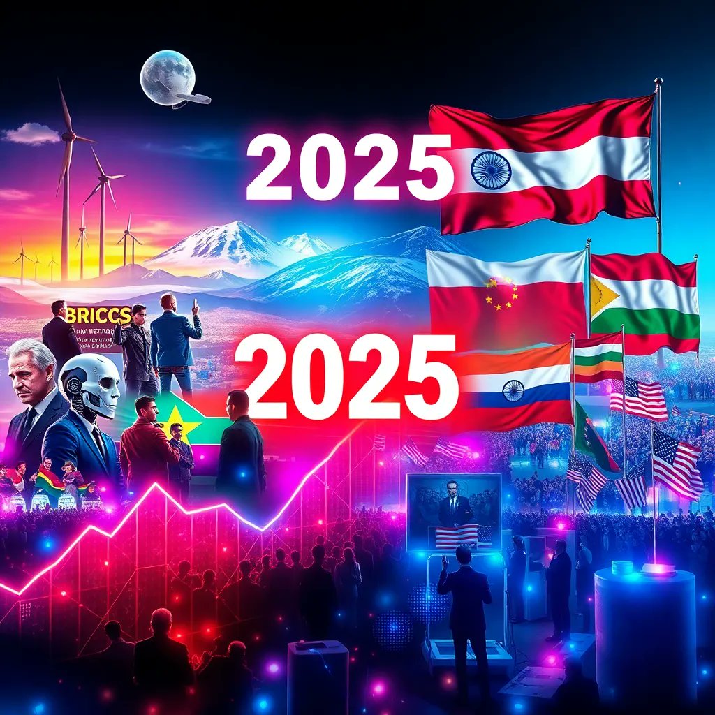 love737_a's tweet image. 2025 global buzz: AI ethics debates rage, climate summits intensify, BRICS expands. Economy eyes 3% growth amid US election fallout. #2025Trends #GlobalNews #FutureNow (128 chars)