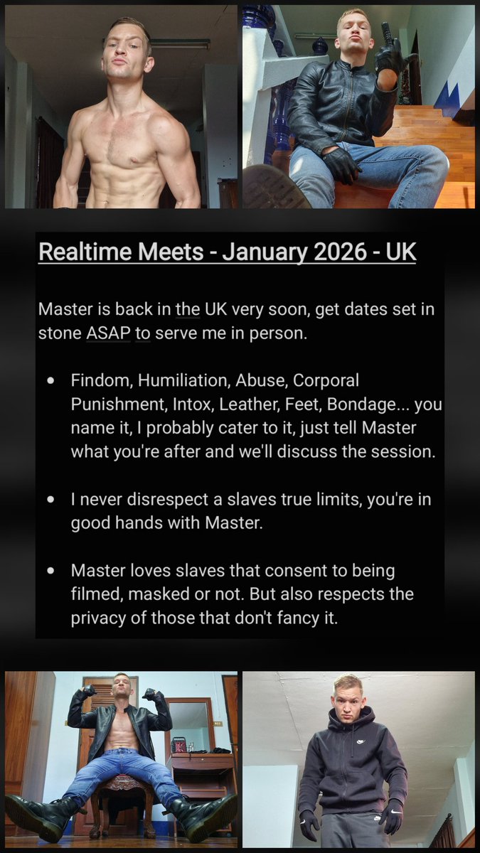 JANUARY 2026

REALTIME MEETS IN THE UK 🇬🇧

Message me to arrange, put a deposit down and set in stone.

Teams: MasterGary93 
Telegram: CashMasterGary
X: Direct Messages Open
OnlyFans: CashMasterGary