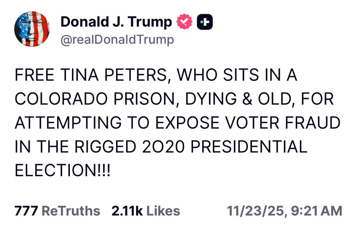 KarluskaP's tweet image. FREE TINA PETERS!