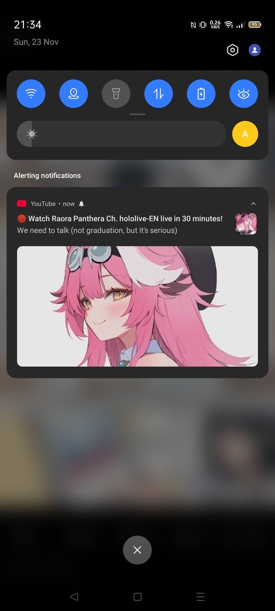 dang i got jumpscared by my notification for some reason