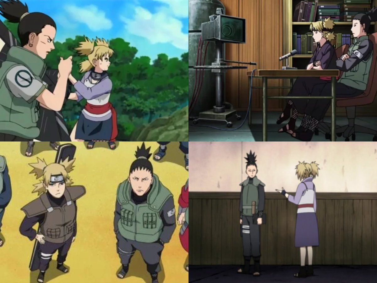 shikatemarchive's tweet photo. We must thank the higher-ups of Konoha and Suna who always make these two work together at every opportunity https://t.co/FO4YgIfsgO