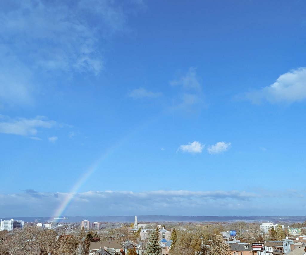 woreg75's tweet photo. Normally sunsets, today? Rainbows!! Beautiful day in #HamOnt.. https://t.co/Oj8r1IWQ4m