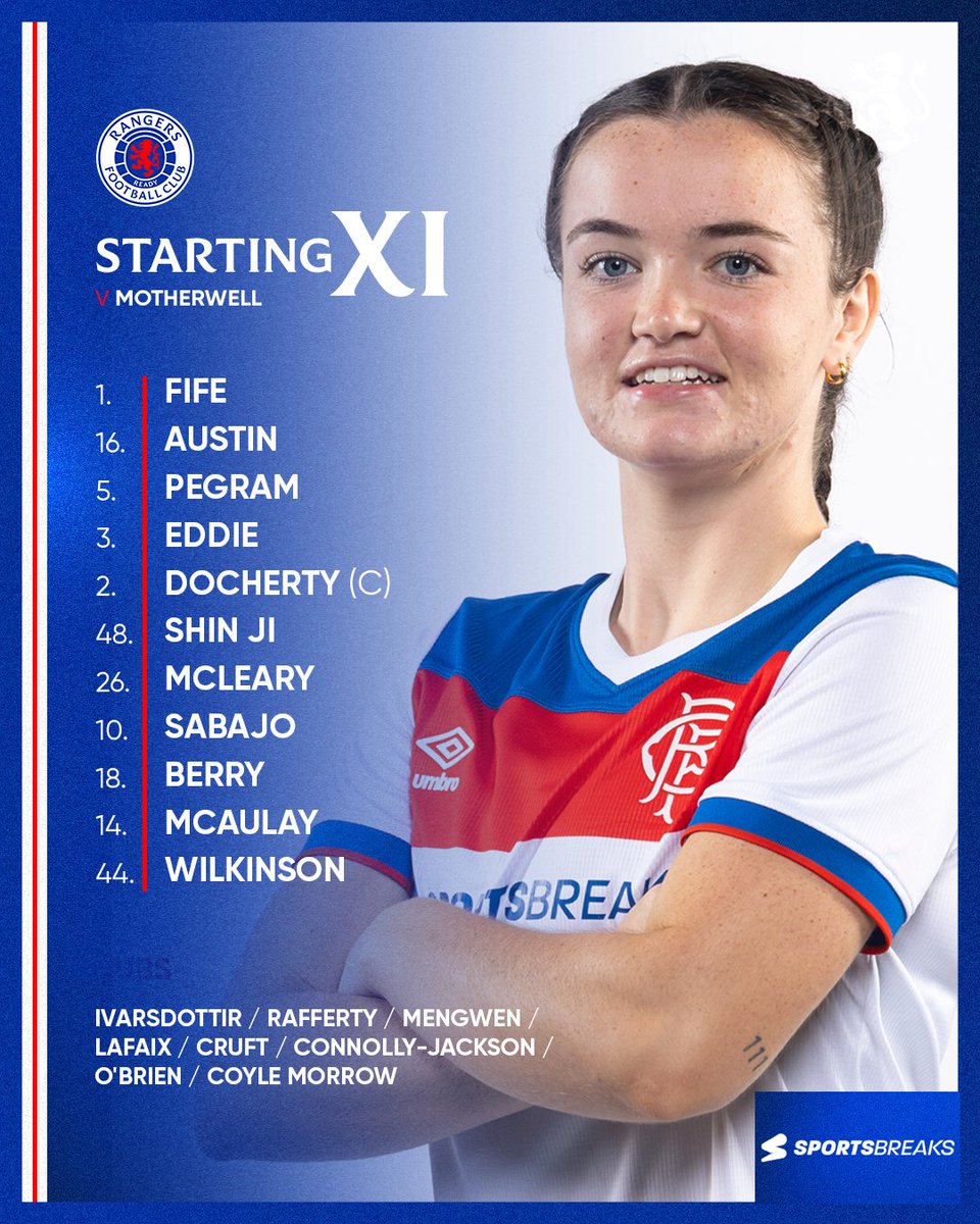 🆕 Today's side to face Motherwell at K-Park. 

📲 Team News | rng.rs/47VzT6G