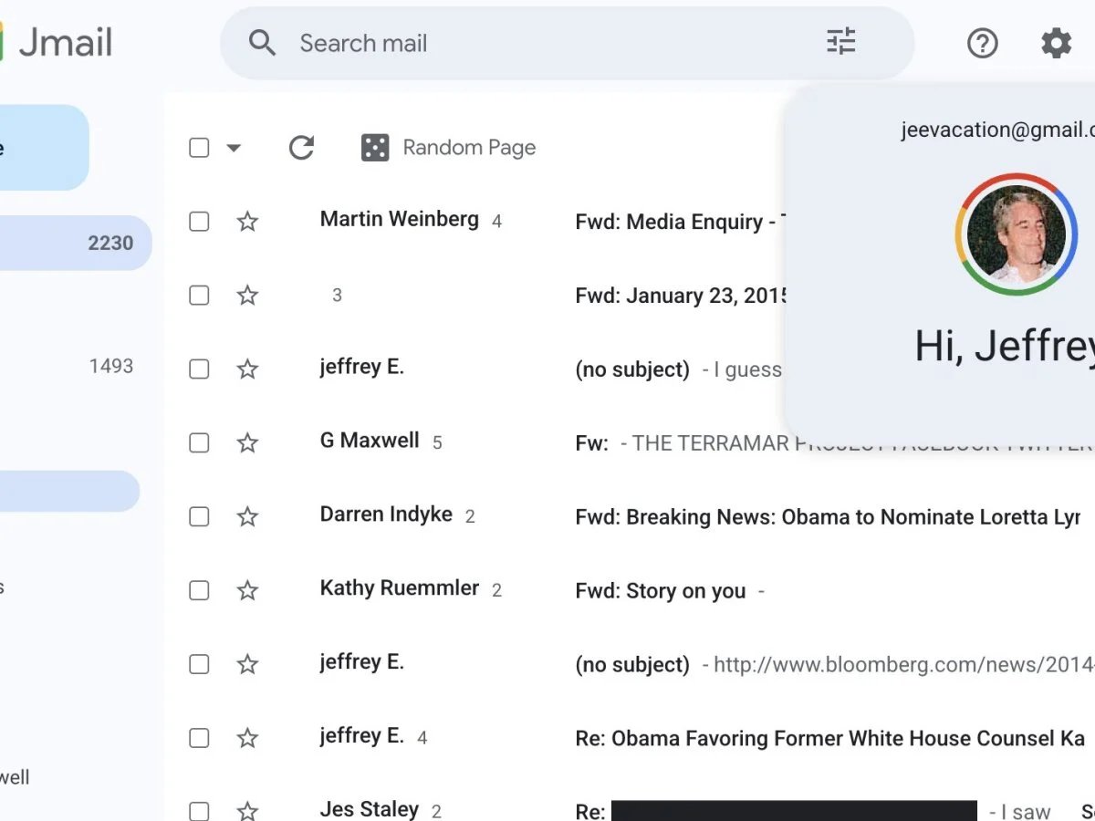 Jmail es un proyecto que, tras la liberación pública de miles de correos de Jeffrey Epstein, recrearon su inbox en una interfaz tipo Gmail para que todos podamos acceder. 
Se viralizó de inmediato y el tráfico que tiene la volvió casi inaccesible.

🔗jmail.world