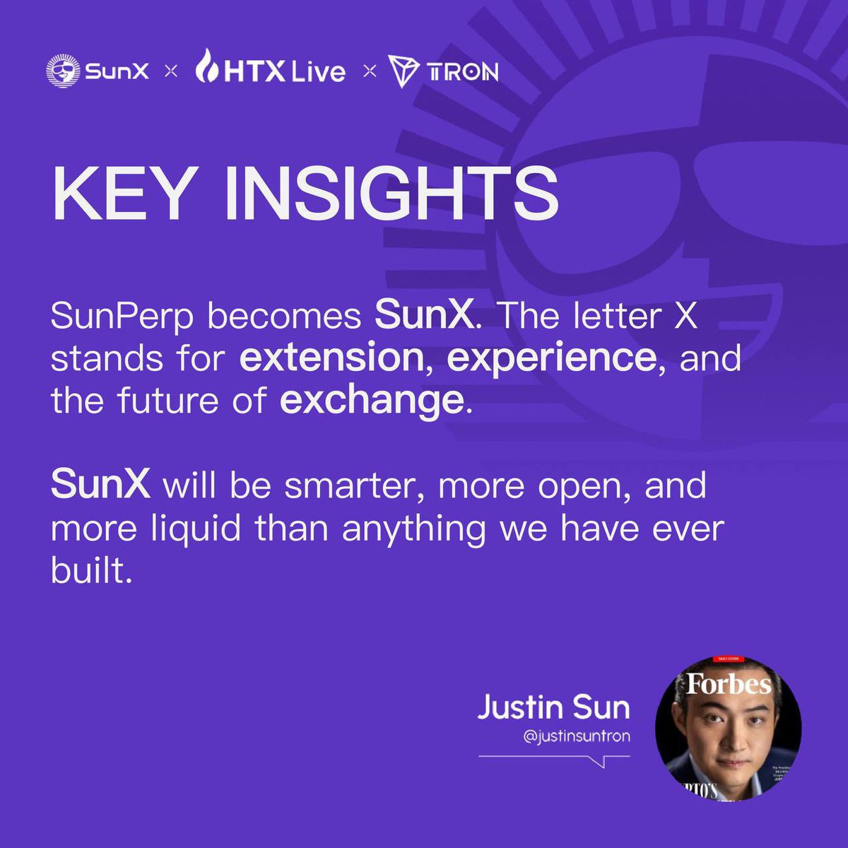 Preetiboi_Ray's tweet image. 𝗙𝗿𝗼𝗺 𝗣𝗿𝗼𝗱𝘂𝗰𝘁 → 𝗘𝗰𝗼𝘀𝘆𝘀𝘁𝗲𝗺: 𝗪𝗵𝘆 𝗦𝘂𝗻𝗫 𝗠𝗮𝘁𝘁𝗲𝗿𝘀

Real-time golden quotes from the SunPerp → SunX brand-upgrade conference show this is positioned as a systemic shift — not a rebrand. Thread 👇
@justinsuntron #TRONEcoStar