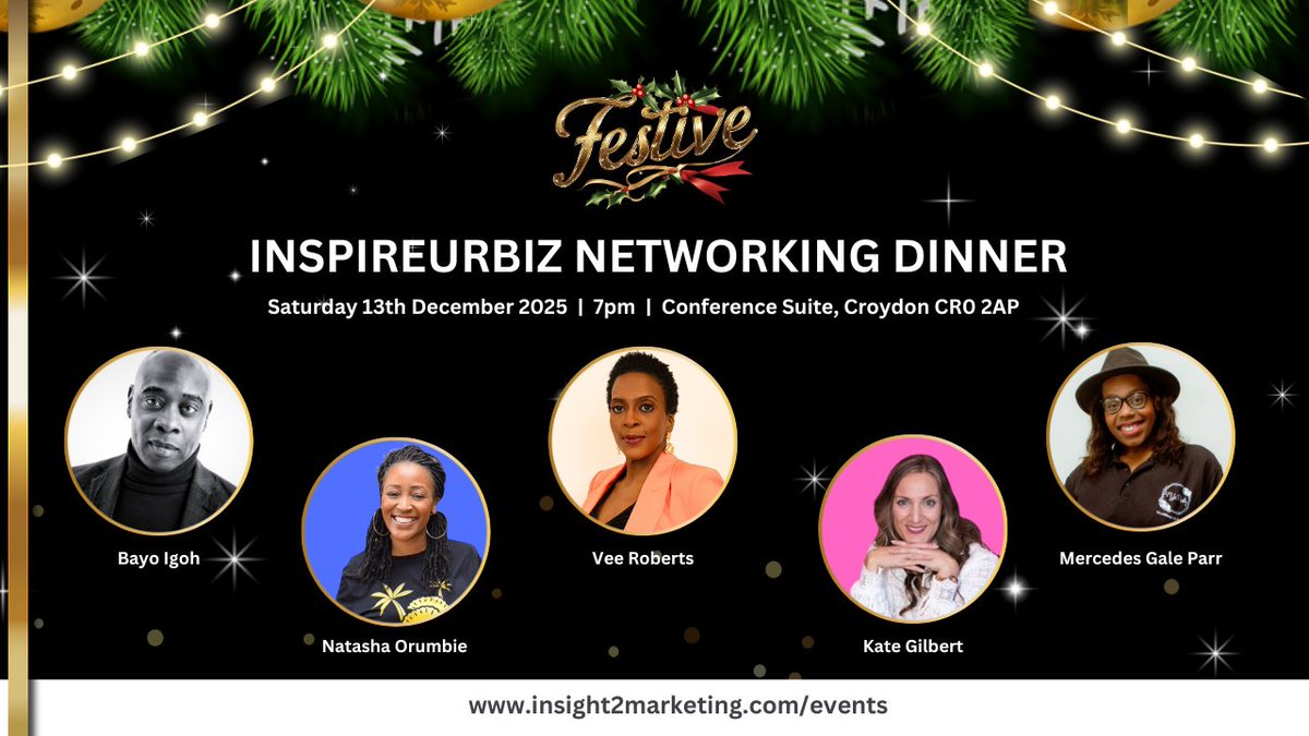 bigohcoaching's tweet image. Speaker Spotlight

Honoured to share the line-up with an incredible panel:
Vee Roberts 
Natasha Orumbie 
Kate Gilbert 
Mercedes Gale Parr
…and yours truly!
This is going to be special.

Join us: insight2marketing.com/events
#BusinessNetworking #Leadership #InspireUrBiz
