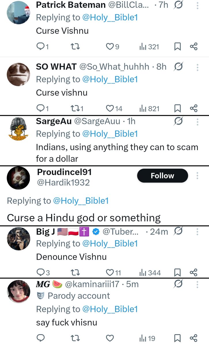 S_AsianXtians's tweet image. Actually they mistook him to be a Hindu scammer selling Bible verses for Elon Bucks.

They even offered him a Vishnu litmus test

This is basically a collateral damage caused by those Israel larping Indians...