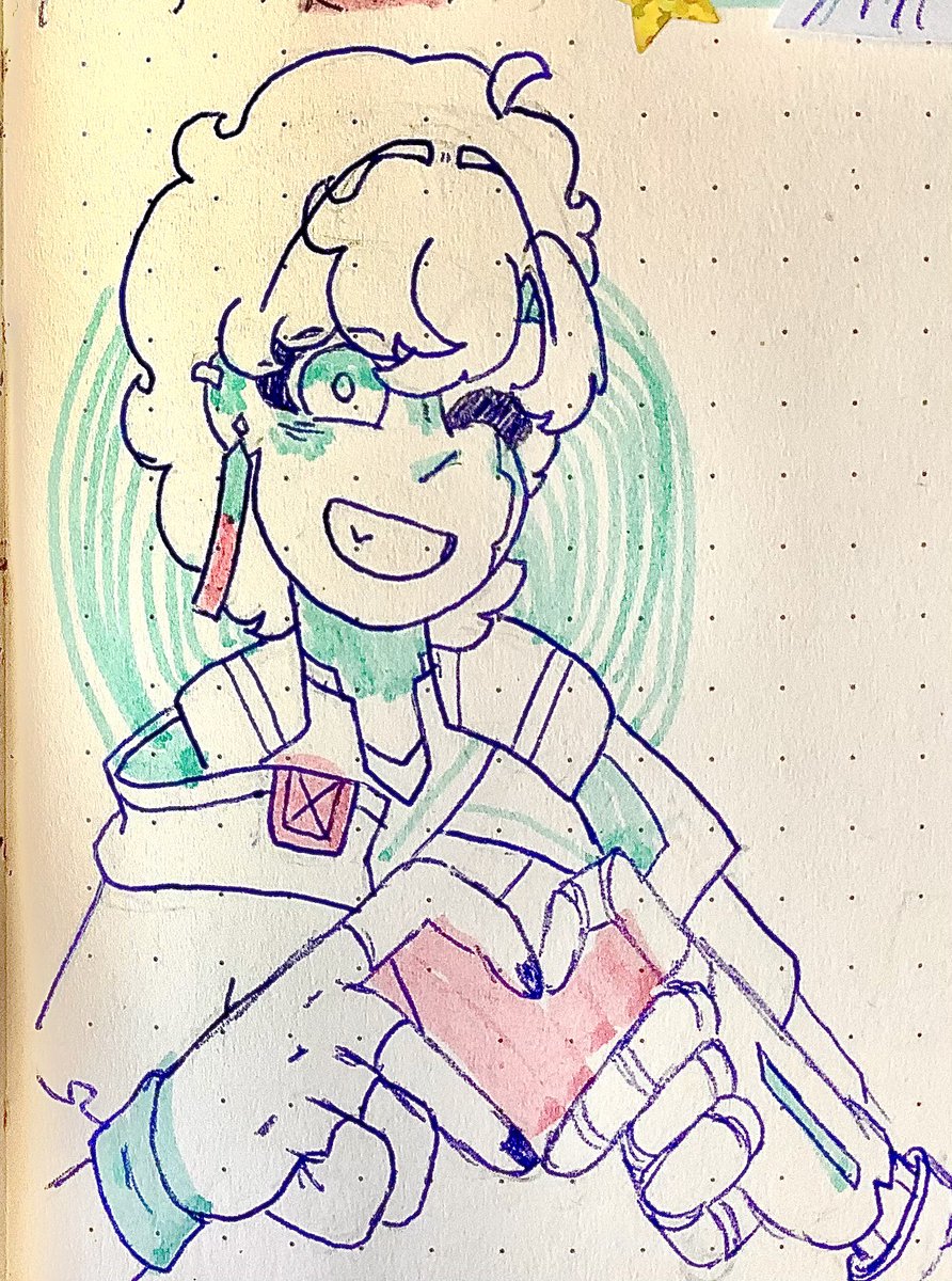 tomato_teddy's tweet image. Small little Nix doodle I did while I was in school!! (ignore the hands I still have difficulty drawing those wehhehehe)

#NixPix