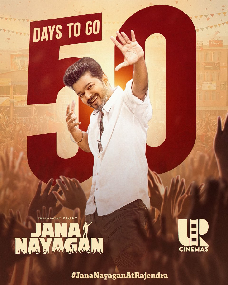 UmaaRajendra's tweet image. Less than 50 days for #ThalapathyThiruvizha 🥁 Get ready for a blast of an experience 💥 #JanaNayagan #OneLastTime