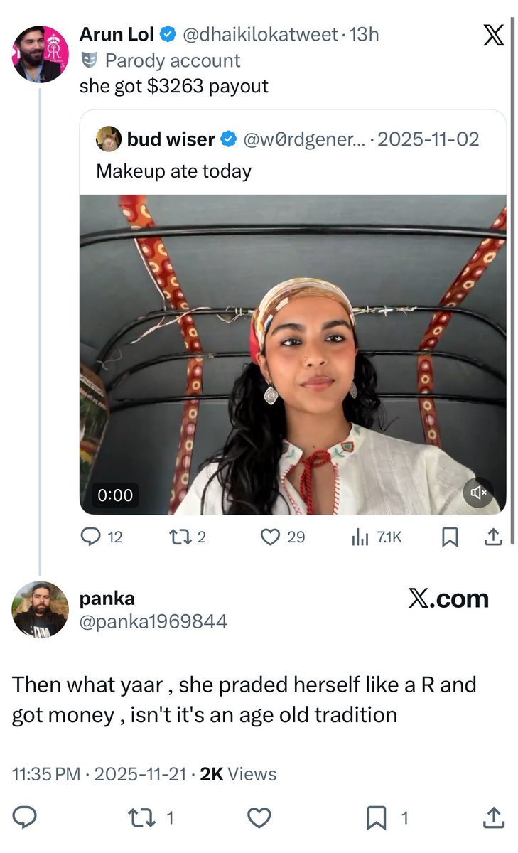 Erroristotle's tweet image. Divija Bhasin ne sahi hi typecast kiya hai Indian men ko.