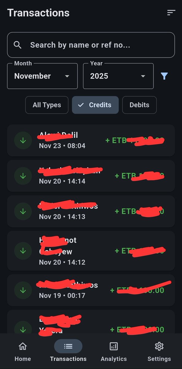 Alphityy's tweet image. I made this offline expense tracker app with Cursor. It reads your CBE transaction texts and generates clean reports and transaction history. It only works for CBE… at least for now. If you want to give it a try, the link is in the comment 👇