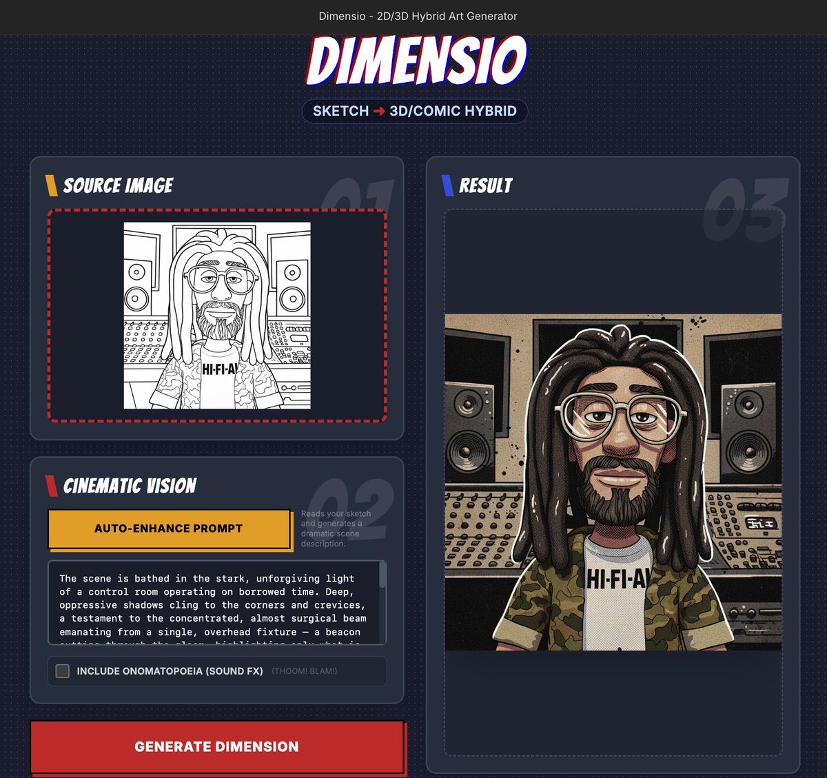 <a href="/abcdjabcdjabcdj/">abcdj</a> I built this Sketch-to-3D/Comic Hybrid app "DIMENSÍO"
with Gemini 3 𝕏 Nano Banana Pro
<a href="/abcdjabcdjabcdj/">abcdj</a> <a href="/itspoidaman/">Ghost</a>