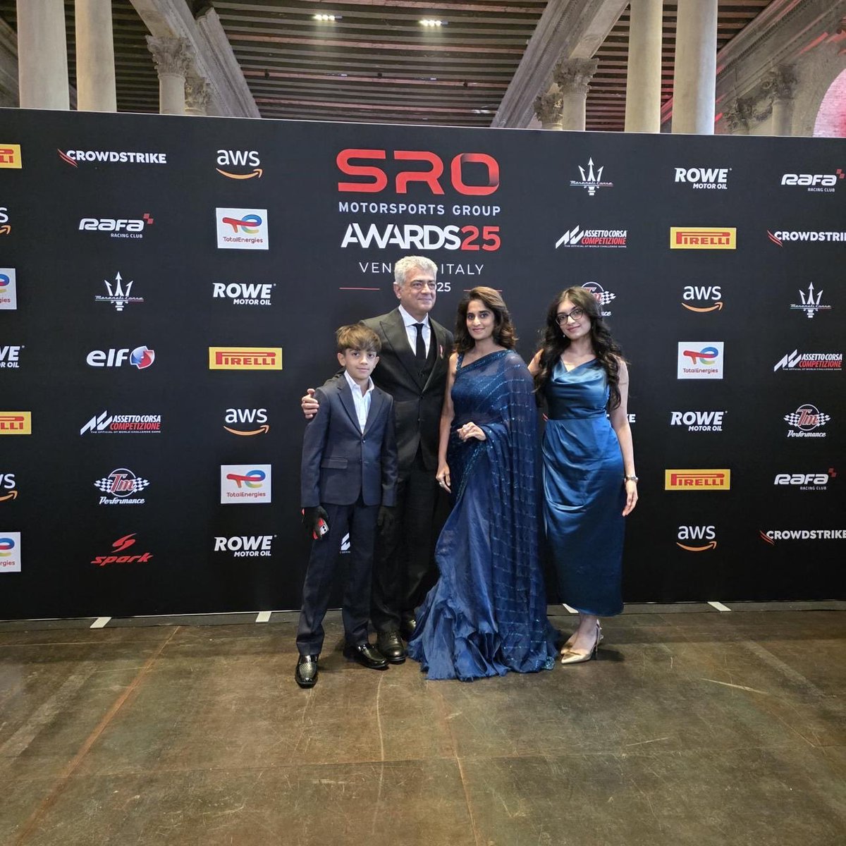 SureshChandraa's tweet image. #Ajith was awarded the prestigious Philippe Charriol Award for Gentleman Driver of the Year in a glittering ceremony in Venice, presented by none other than Stéphane Ratel of SRO.
The award is instituted in memory of Mr. Philippe Charriol by his daughter, Coralie Charriol. Mr.…