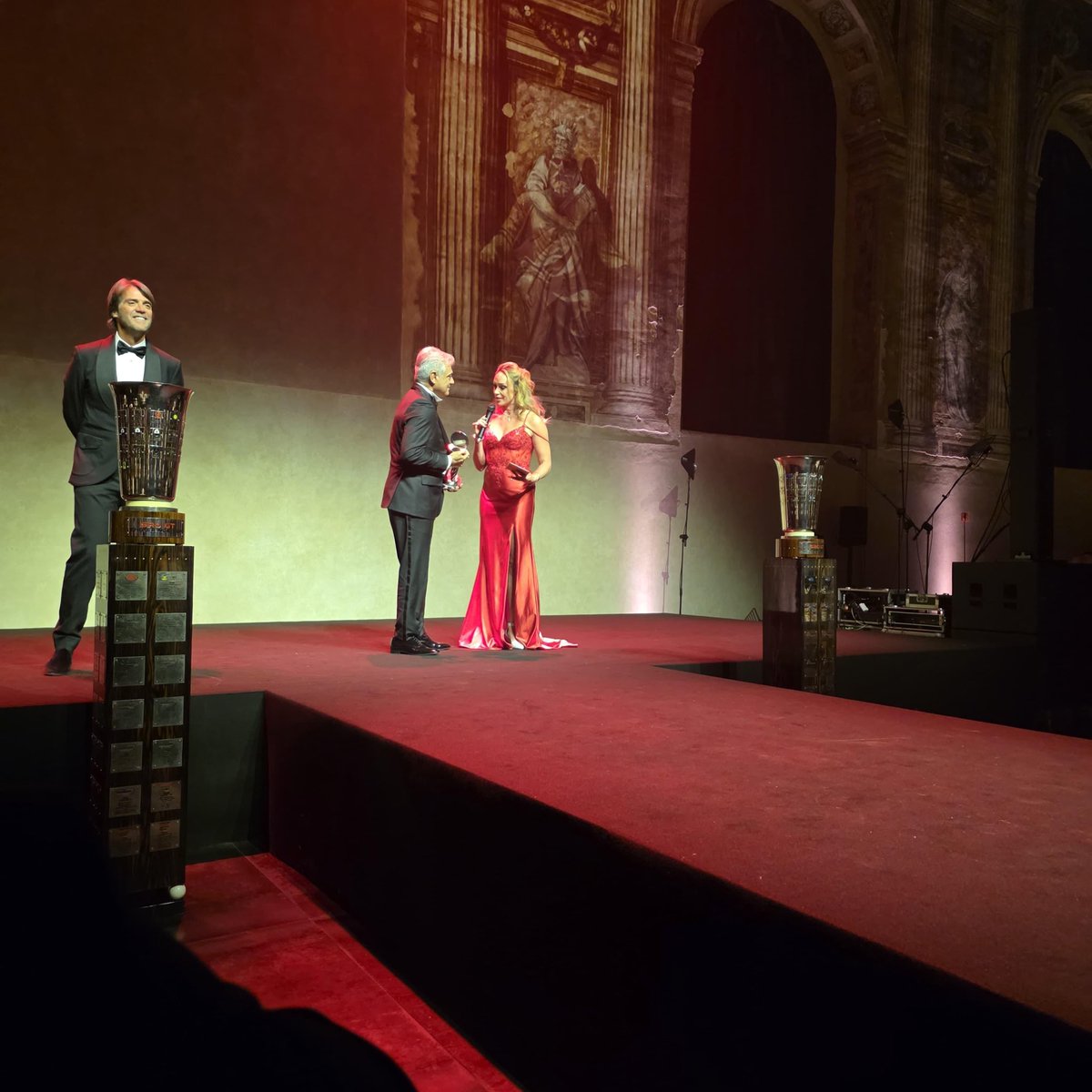 SureshChandraa's tweet image. #Ajith was awarded the prestigious Philippe Charriol Award for Gentleman Driver of the Year in a glittering ceremony in Venice, presented by none other than Stéphane Ratel of SRO.
The award is instituted in memory of Mr. Philippe Charriol by his daughter, Coralie Charriol. Mr.…