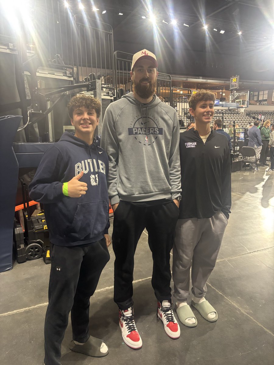 Throwback to last night’s <a href="/noblesvilleboom/">Noblesville Boom</a> game! Great to see so many <a href="/Pacers/">Indiana Pacers</a> players there as well! Let’s get a W today!