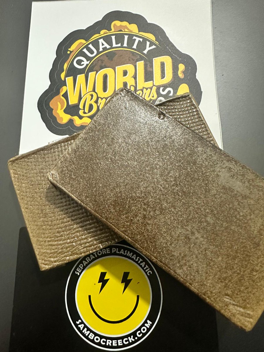 Plasmastatic Hash Plates from Triploid ‘Dragon Fruit’ – First Documented Commercial Harvest

Presented are two plates of dry-sift hashish produced via plasmastatic (electrostatic) separation from the triploid cultivar Strawberry Gum, grown outdoors in the Rif region of Morocco