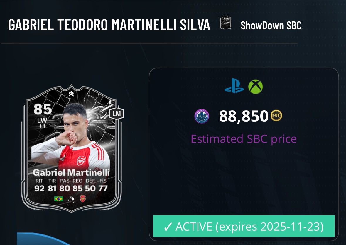 FutServicePro's tweet image. ❌ Don’t complete Kolomuani or Martinelli Showdown.

Save your fodder, these cards are not meta, overpriced, and won’t compete with the current attackers available in the game.

Invest your resources where it actually matters.💡⚽️