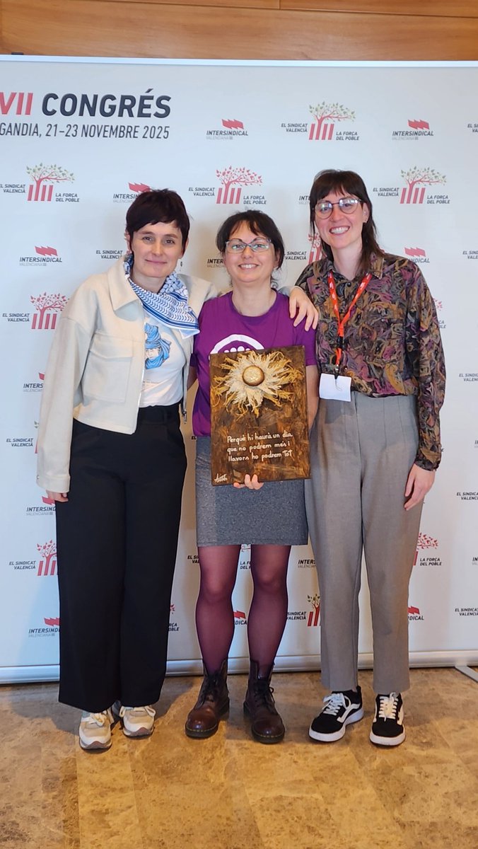 Finalitza el VII Congrés de la Intersindical Valenciana. Dies de valuosos debats, trobades i renovació del compromís amb la lluita obrera. Moltes felicitats ia <a href="/LABsindikatua/">LAB SINDIKATUA</a> us desitgem un pròsper nou cicle!
