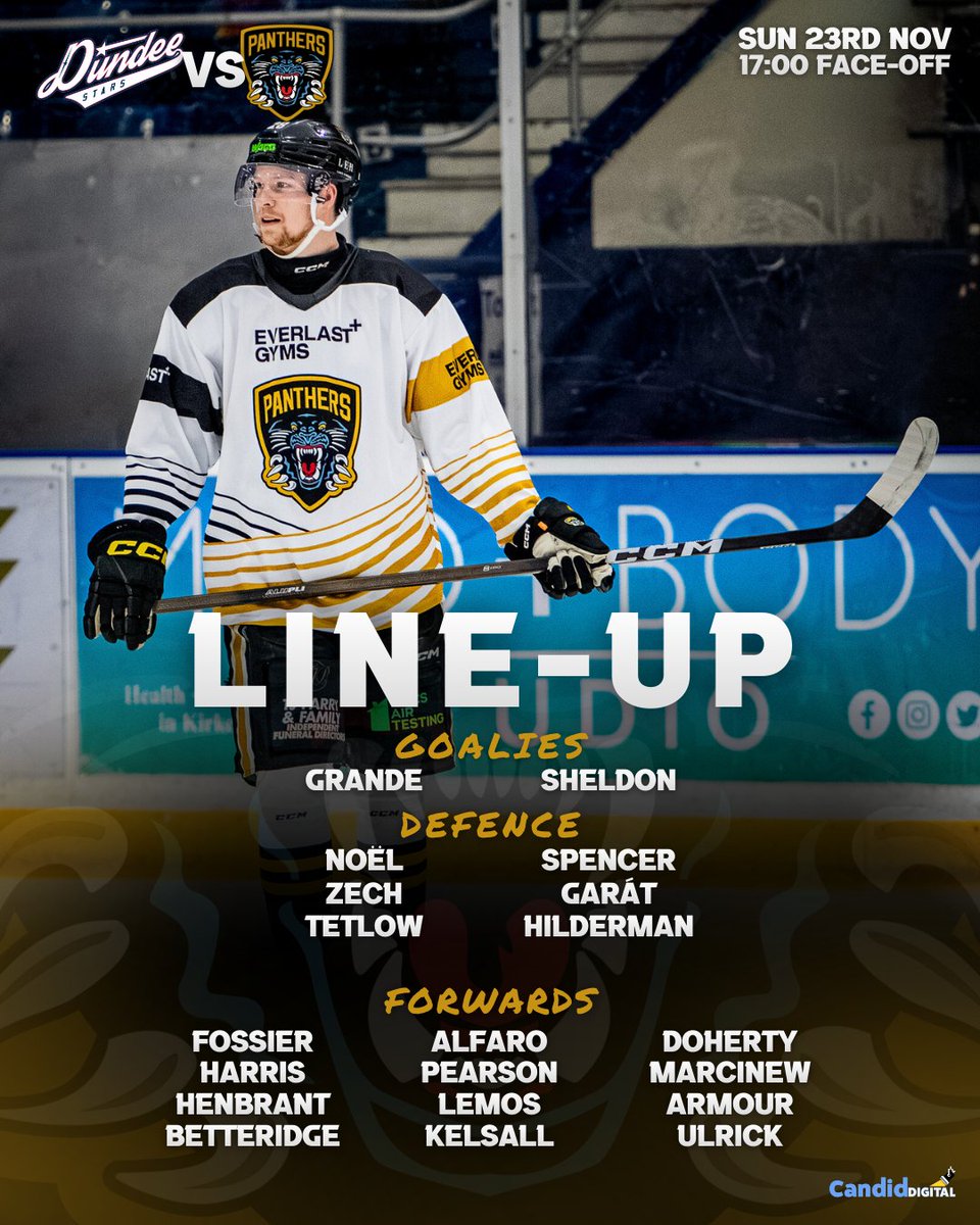 PanthersIHC's tweet image. Here’s how we hit the ice tonight in Dundee.📋