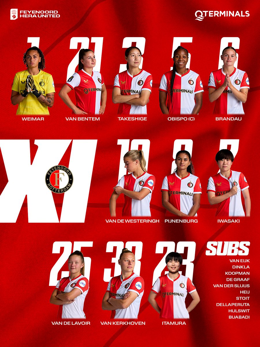 Today's 𝐗𝐈 💪

🆕 A long-awaited matchday squad debut for <a href="/TaliaDellaPerut/">Talia DellaPeruta</a>!