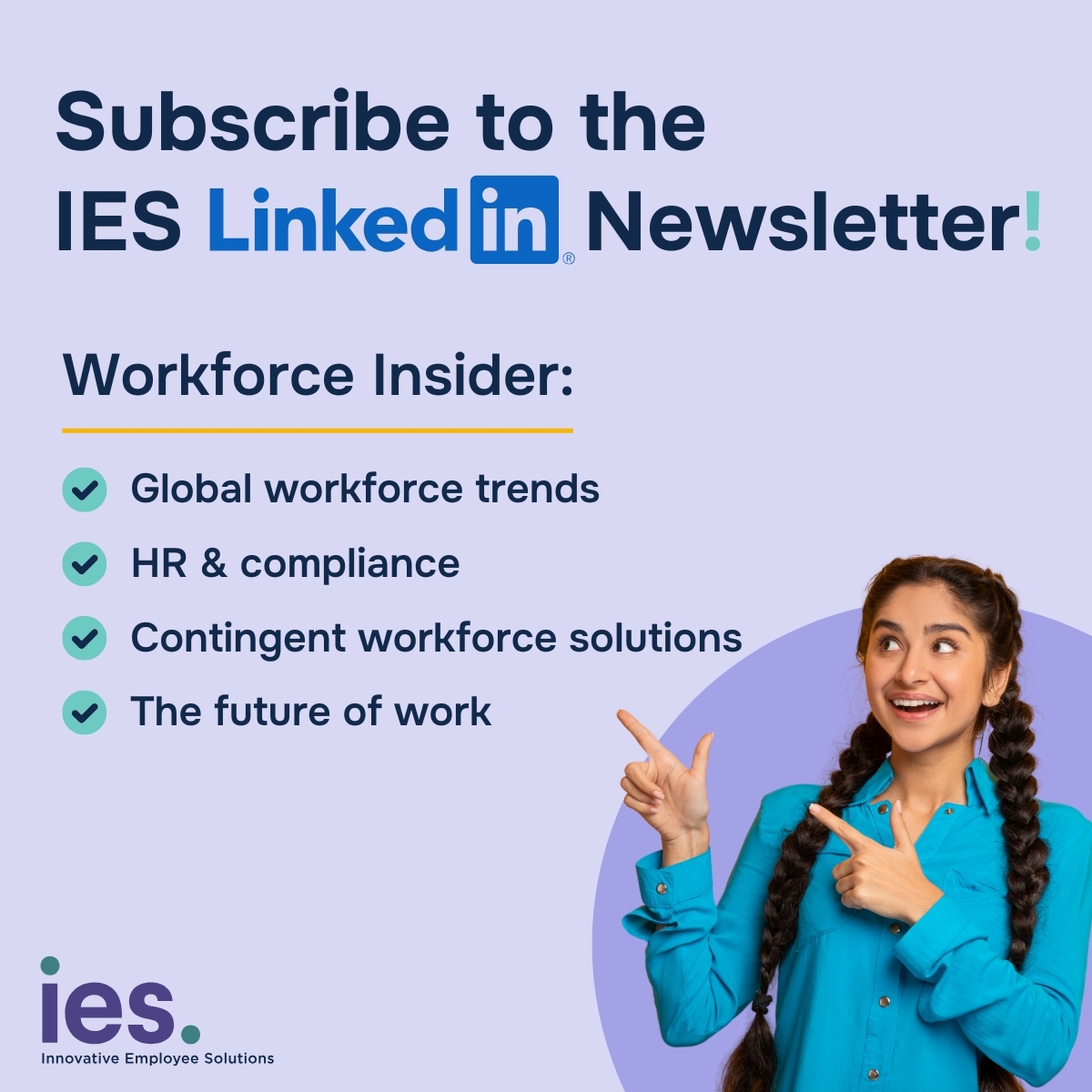 InnovativeES's tweet image. Subscribe to the #IES Workforce Insider newsletter on #LinkedIn today to stay on top of #ContingentWorkforce trends, industry insights &amp;amp; solutions!
hubs.ly/Q03RV5C-0

#WorkforceTrends #HR #HumanResources #FutureOfWork #innovation #compliance #WorkforceCompliance