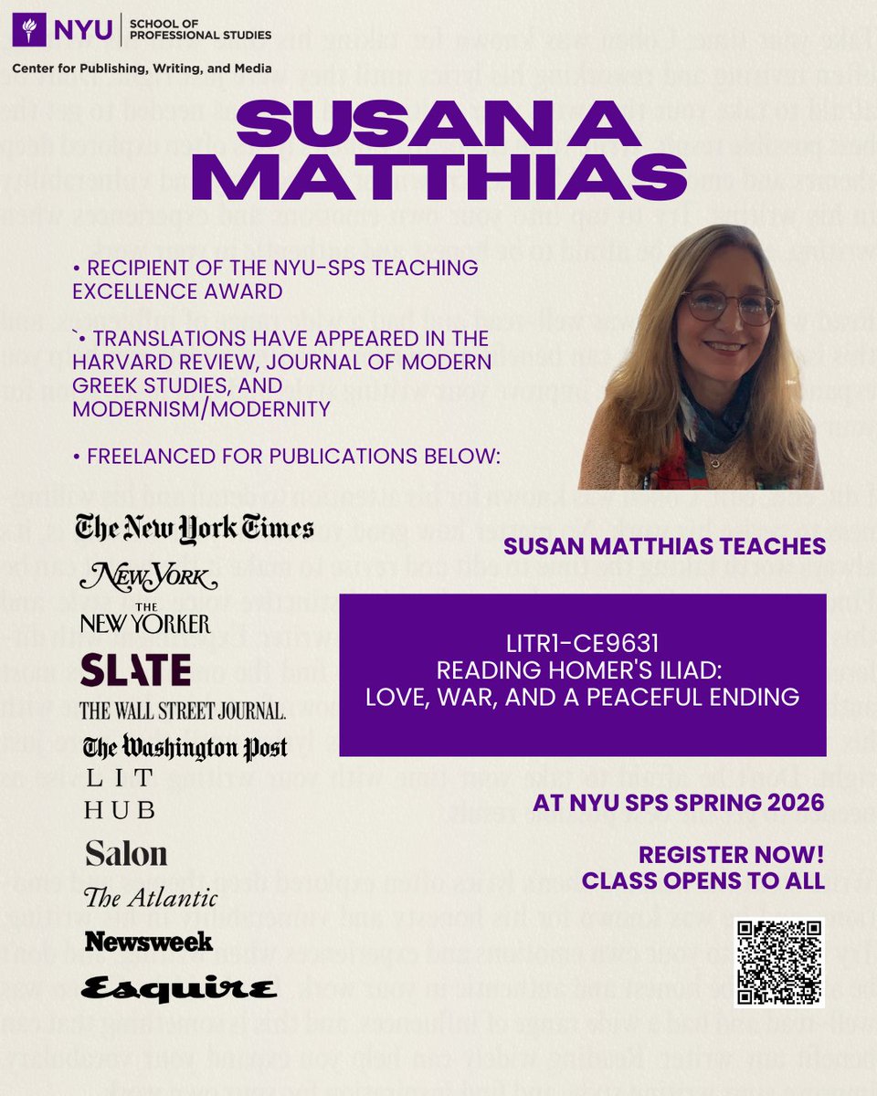 NYU SPS Center for Publishing, Writing, and Media tweet media
