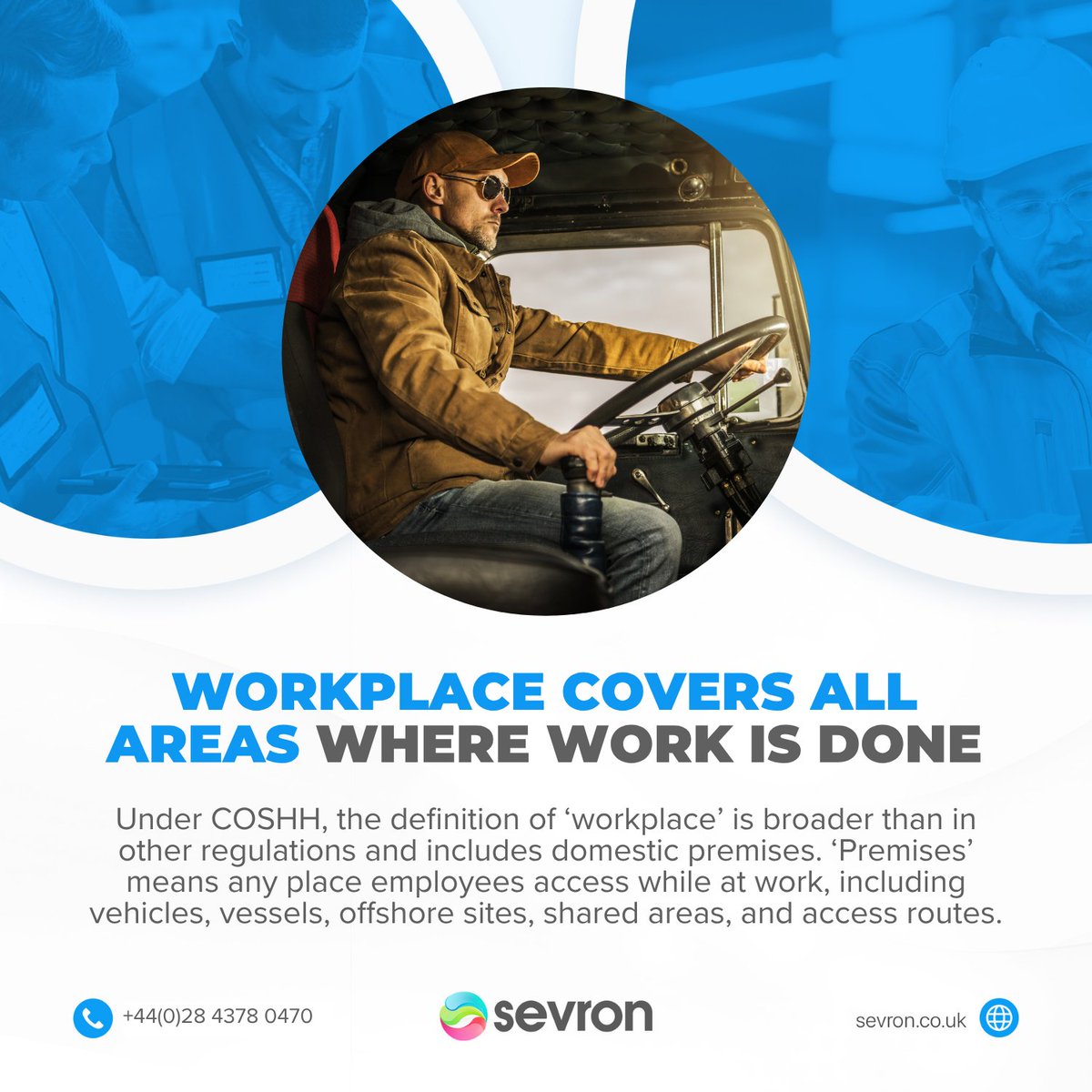 SevronLtd's tweet image. COSHH covers more than just your site. Homes, vehicles, offshore areas, and shared workspaces also fall under ‘workplace’.

Book a free call to discover how Sevron’s software can simplify your safety management: go.sevron.co.uk/44GMZTw

#COSHH #WorkplaceSafety #Sevron
