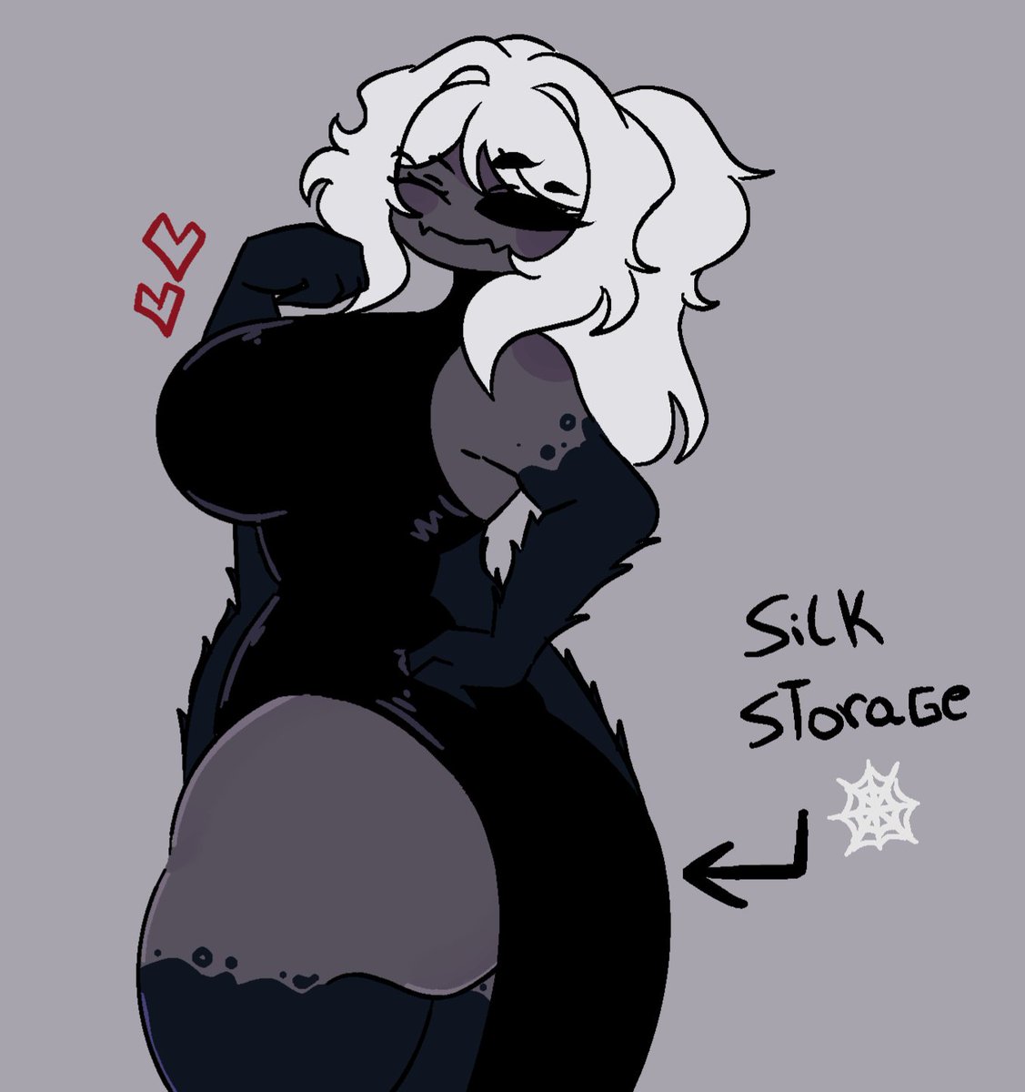 ZamZipperArt's tweet image. The responsible for the spiderwebs in your house