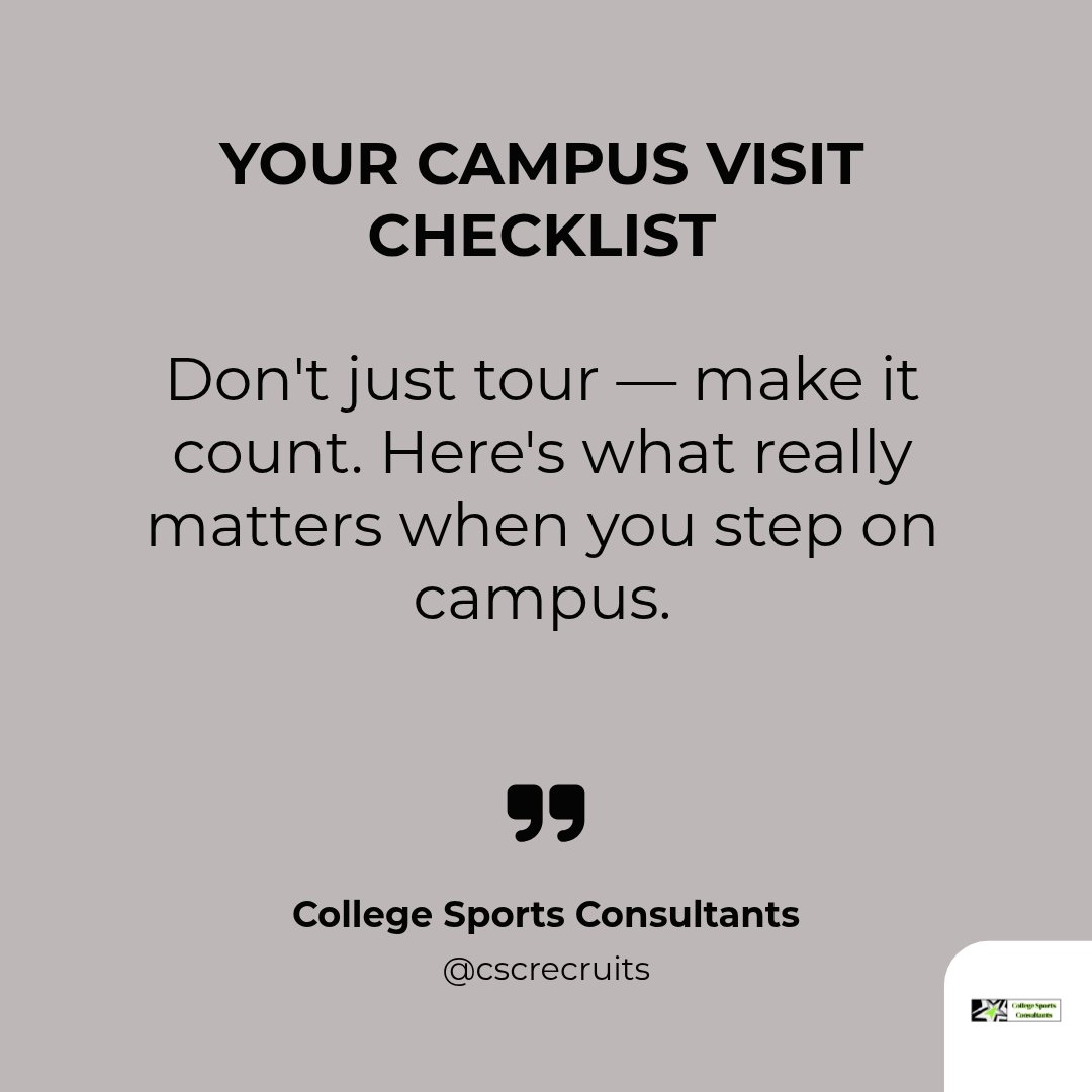 SteveDAnna1's tweet image. Ready for your campus visit? Here’s your essential checklist: