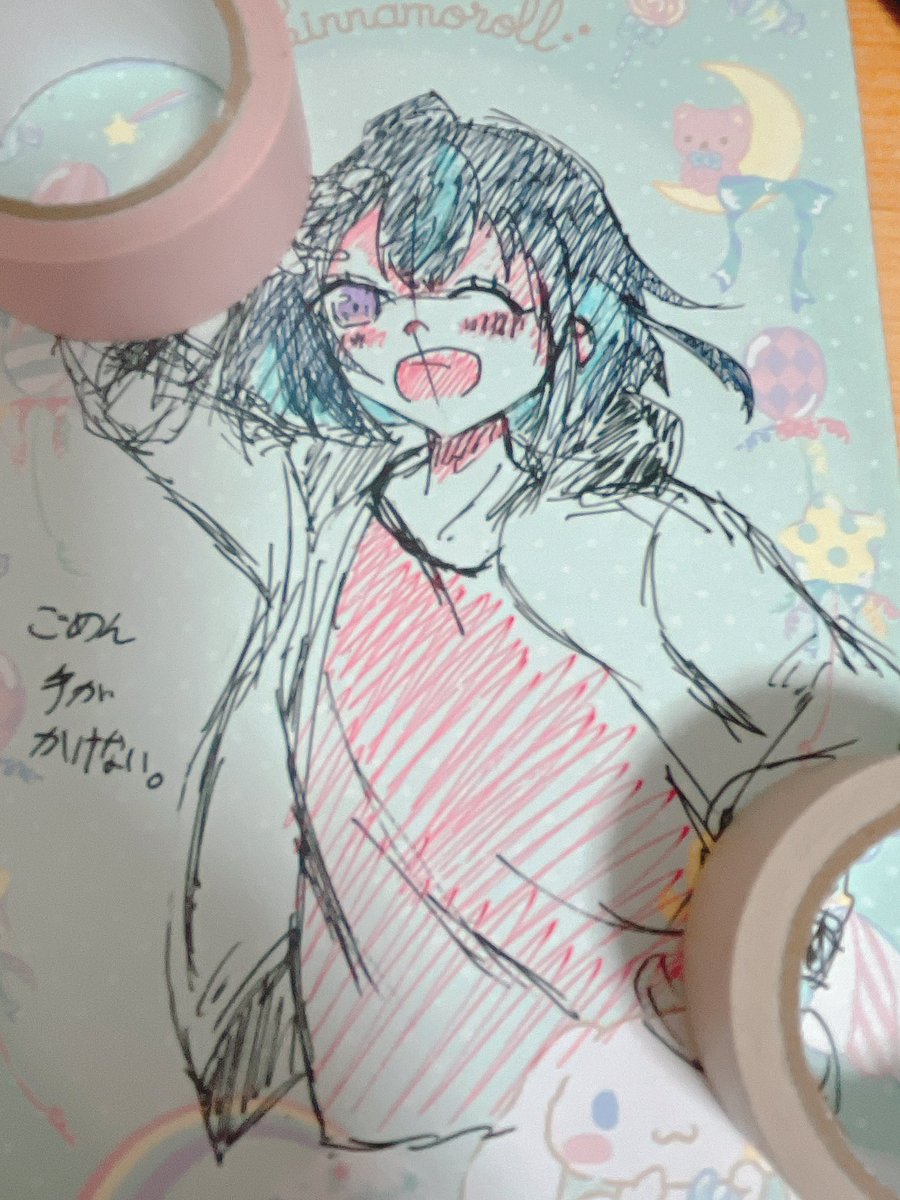 yuka07khk's tweet photo. 久しぶりに絵を描いた
初描きエスくん友達ごめんすぎる…
練習しないとだ… https://t.co/P9bWoFDTzI