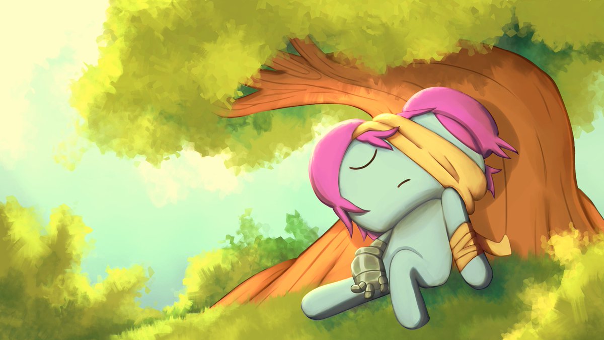 A little time to rest from all this hell.
Art - <a href="/starlin_lolz/">Starlin‼️(CURRENTLY ON A SHORT BREAK)</a> 
#art
#pibbyapocalypse #pibbyarmageddon #adventuretime #glitch #arte #digitalart