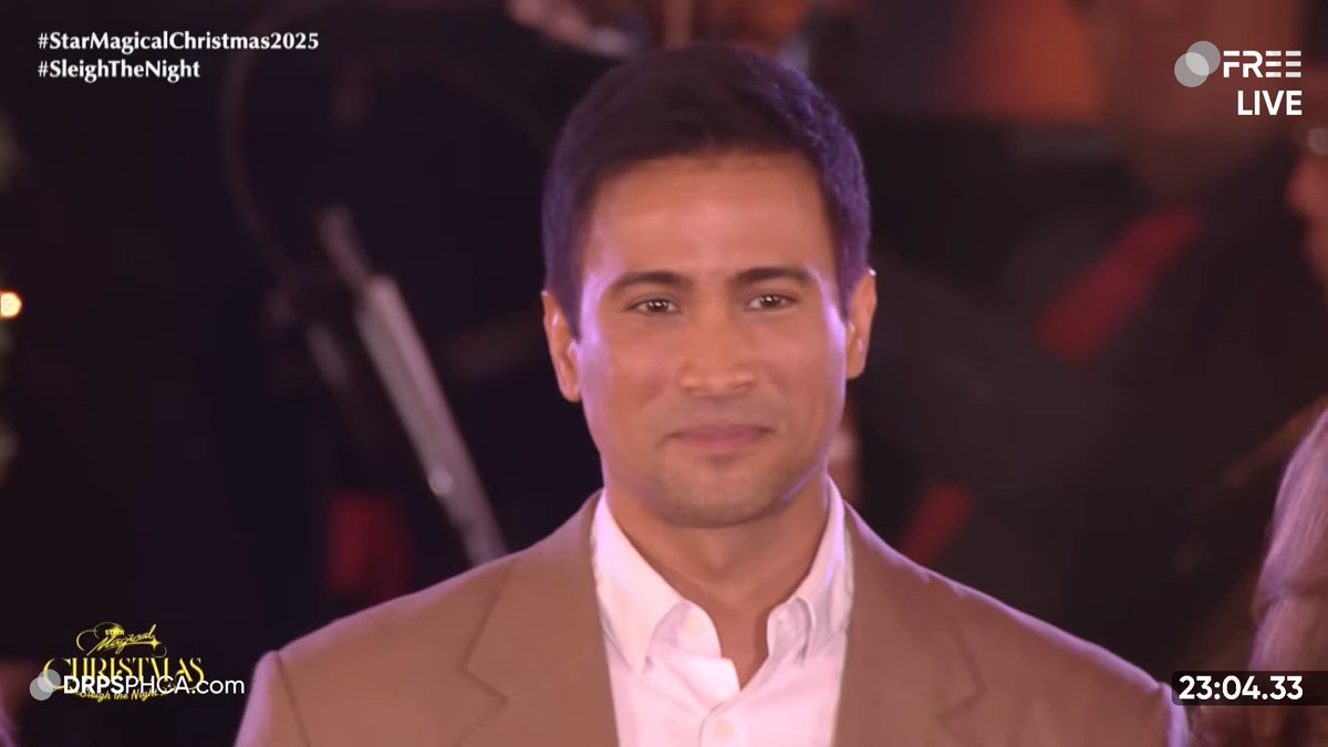 DRPSPHCA's tweet photo. #StarMagicalChristmas2025: Sam Milby, your 20-year loyalty awardee is now yours! https://t.co/gxZlyEmfCw