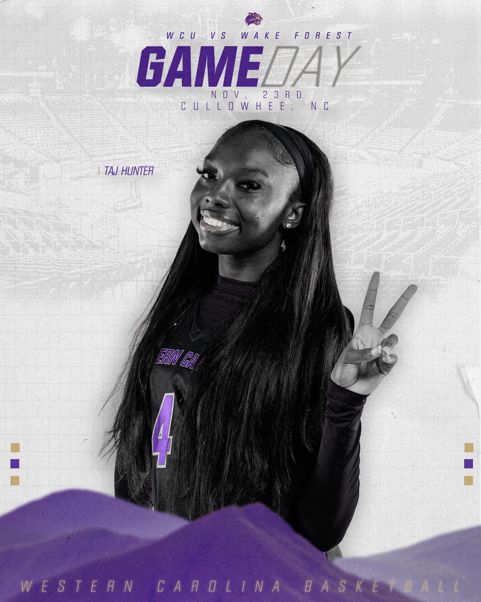 It's gameday as your Catamounts hit the road to take on Wake Forest for a 1:00 p.m. tip!

📺(ACCNX): tinyurl.com/397js8y2
📊: tinyurl.com/mphb48cz

#CatamountCountry