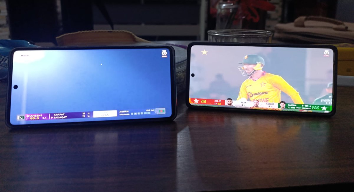 Situation RN
Pakistan Vs Zimbabwe &amp; Pakistan Shaheens Vs Bangladesh Shaheens.