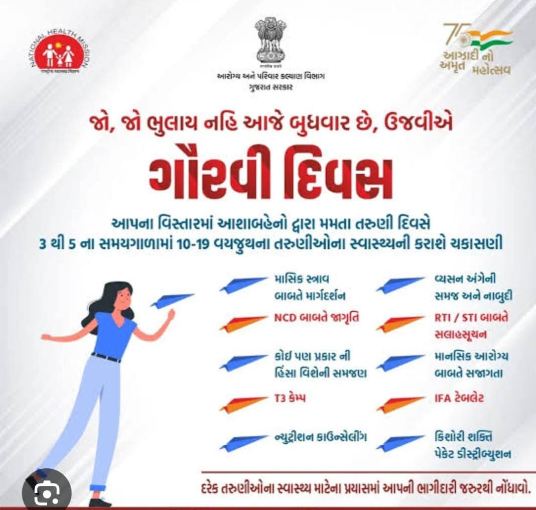 KosmadiSbcc's tweet image. Gauravi Divas Celebrations.
AAM:-Kosamadi
PHC:- Kharod 
Ankleshvar