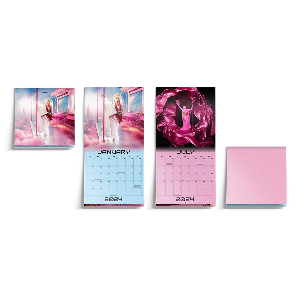 ShopWithNicki's tweet image. SALE: #PinkFriday2 2024 Calendar @NICKIMINAJ at @RepublicRecords 

$15 (40% off Fall Sale)

republicrecords.com/collections/fa… (@RepublicRecords)