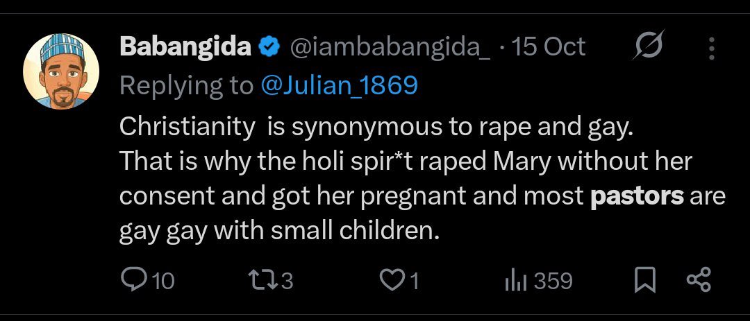 See This fool oh,  Muhammad that bastard child rapist is who you people follow, may it not be well with you and Muhammad.