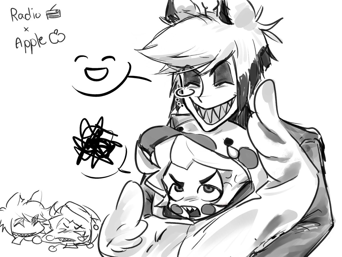 KamonwanChimpl1's tweet photo. 📻🍎🎸
That’s so cutieeeeee
น่ารักกกกกจัง #radioapple #adamapple #HazbinHotel https://t.co/LX3ClNdssP