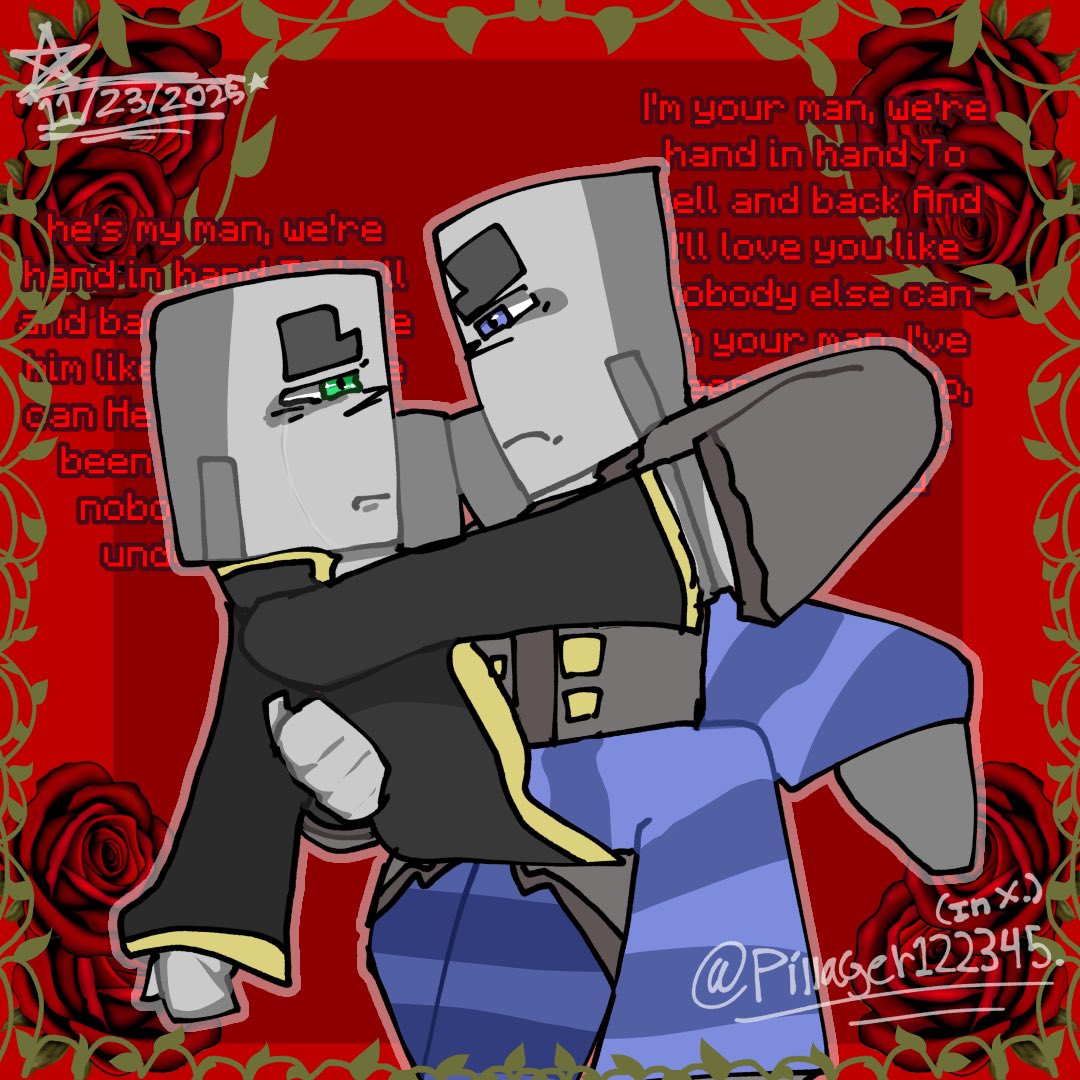 pillager122345's tweet image. Drawing illagers😛
(Vindicator x evoker)
#illager #evoker #vindicator #Minecraft #oc #drawing #art